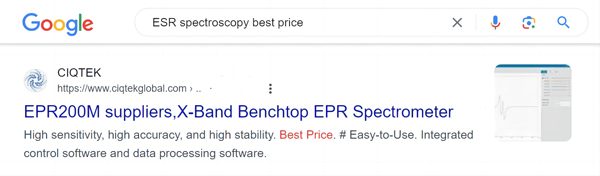 best price Electron Spin Resonance spectroscopy