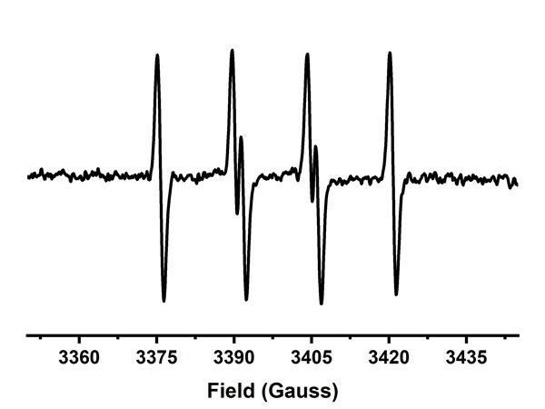 EPR spectra of sulfite radicals captured by DMPO