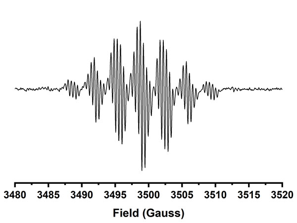 EPR signal of perylene